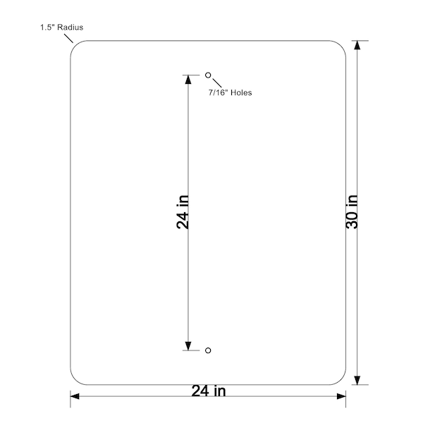 Diamond Grade Cubed Reflective DG3 080 - 24 In.X30 In. - End School Zone